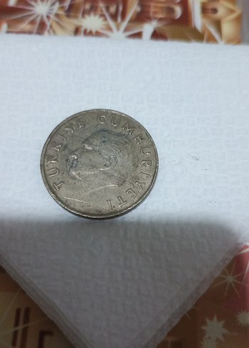 Parlak Gri 100 Lira Vintage Rozet - Görsel 2