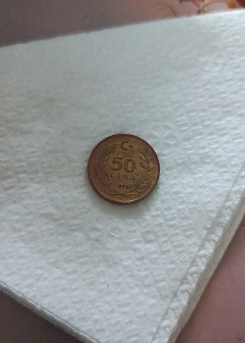 Kahverengi Vintage Erkek Rozeti 1989 yılı - Görsel 2