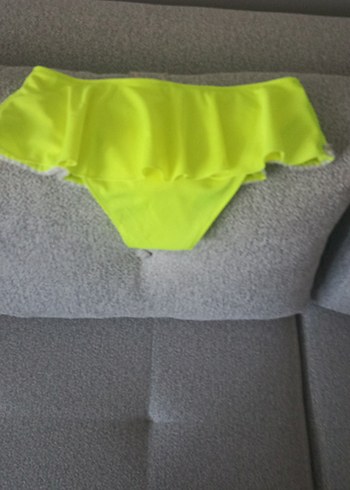 11-12 Yaş Beden sarı Renk Sarı Mini Bohem Bikini Altı