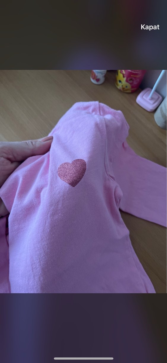 Kız Çocuk Pembe Uzun Kollu Pamuklu Tişört - Görsel 2