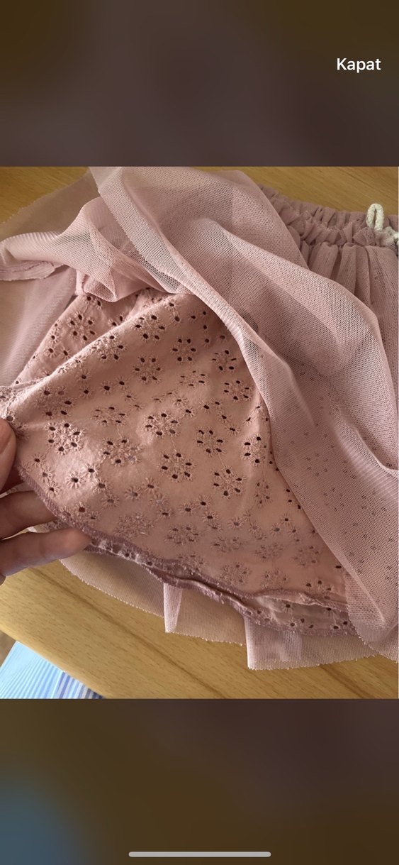 Pembe Fırfırlı Bohem Kız Eteği - Görsel 2