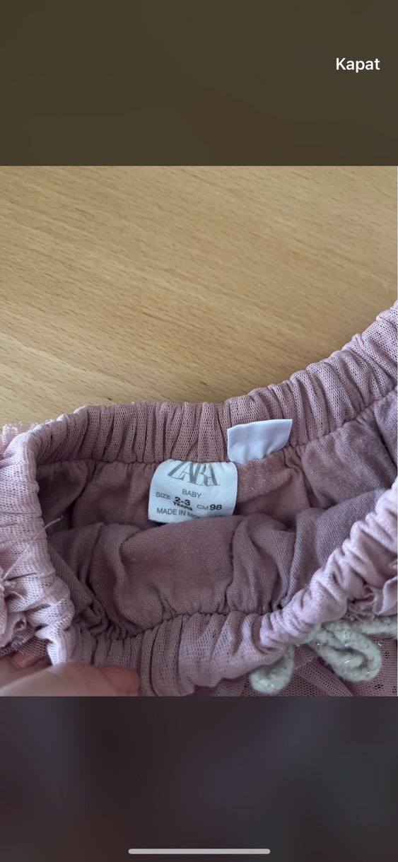 Pembe Fırfırlı Bohem Kız Eteği - Görsel 3