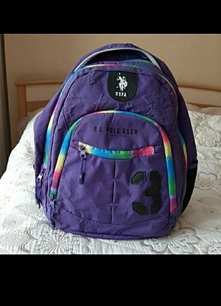 U.. Polo Assn. ORİJİNAL OKUL SIRT ÇANTASI MOR RENK