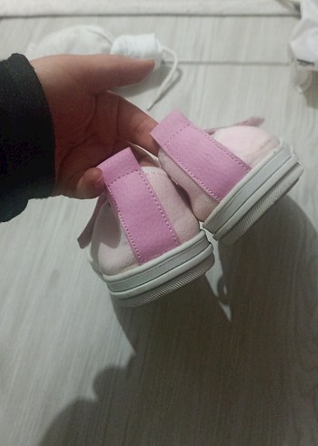 Kız Çocuk Pudra Pembe Cırt Cırtlı Spor Ayakkabı - Görsel 3