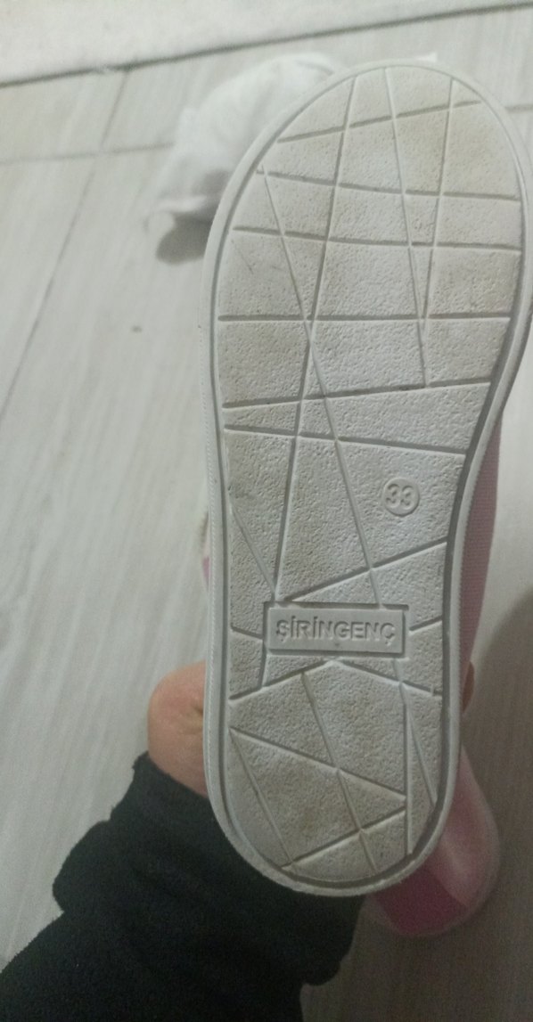 Kız Çocuk Pudra Pembe Cırt Cırtlı Spor Ayakkabı - Görsel 2