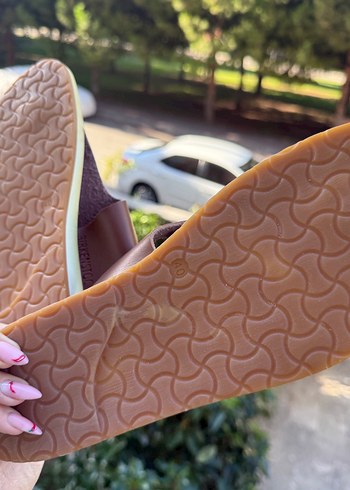 Kahverengi Deri Erkek Tokalı Sandalet - Görsel 3