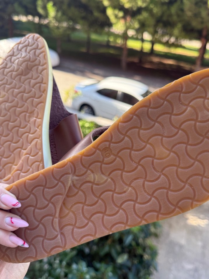 Kahverengi Deri Erkek Tokalı Sandalet - Görsel 3