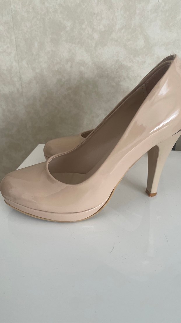 Bej Rugan Platform Topuklu Kadın Ayakkabı - Görsel 2