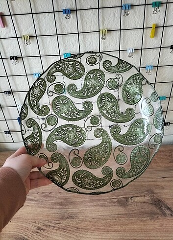 Şal desenli sunum tabağı meyve tabağı 