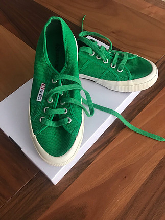 36 Beden yeşil Renk Superga ayakkabı(36 numara)