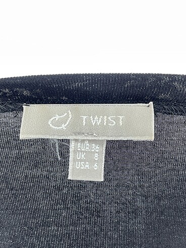 36 Beden siyah Renk Twist Bluz %70 İndirimli.