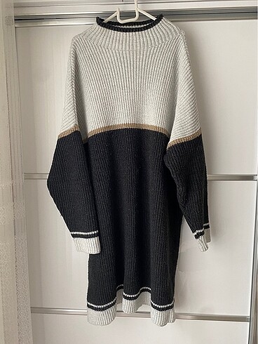 Oversize renkli kazak