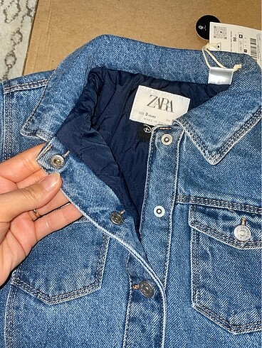 24-36 Ay Beden mavi Renk Zara kot ceket