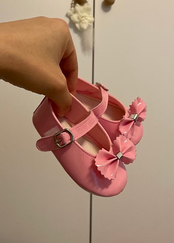 Kız Çocuk Pembe Tokalı Babet - Görsel 2