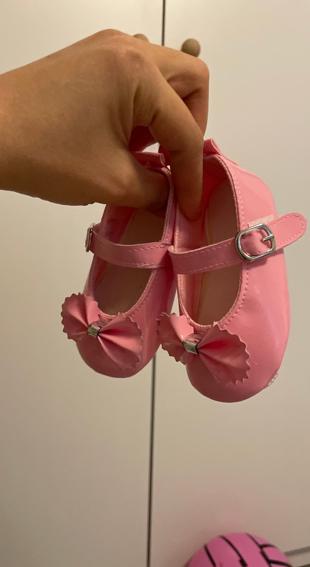 Kız Çocuk Pembe Tokalı Babet - Görsel 3