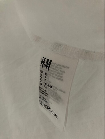 m Beden beyaz Renk H&M Gömlek