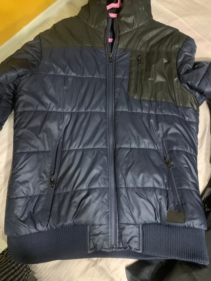 Erkek Lacivert Fermuarlı Street Wear Mont - Görsel 2