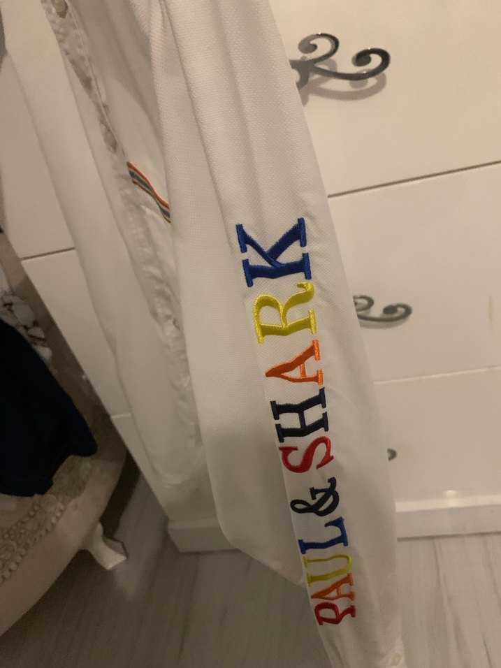 Paul shark orjinal Beyaz Kısa Kollu Pamuklu Gömlek - Görsel 3