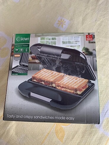 Hiç kullanılmamış tost ve sandwich makinası