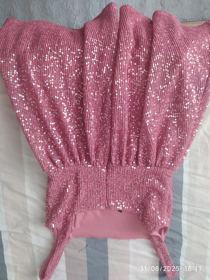 Pembe Askılı elbise - Görsel 4