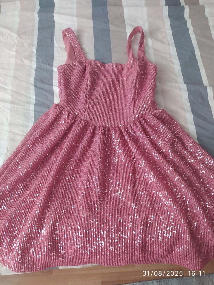 Pembe Askılı elbise - Görsel 2