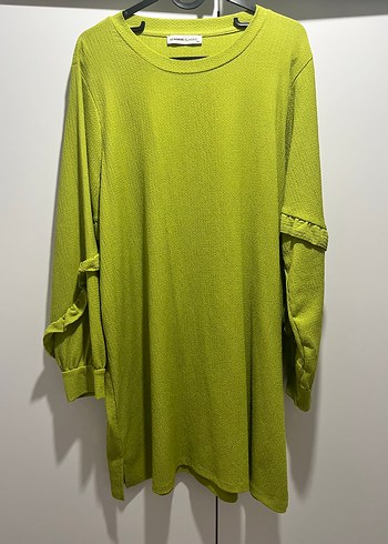 LC Waikiki Canli Limon Yesili Rahat Tunik