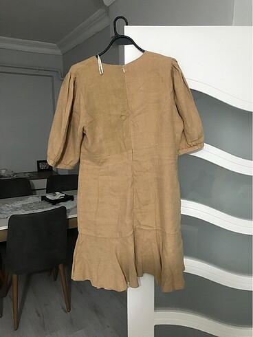 46 Beden camel Renk Adl 0 keten elbise