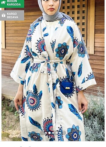 Trendyol & Milla Keten Kimono