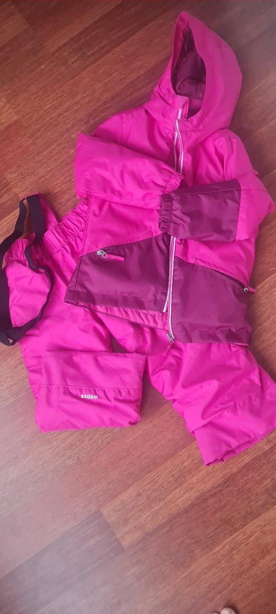 Kız Bebek Pembe Kaydırmaz Kar Tulumu - Görsel 2