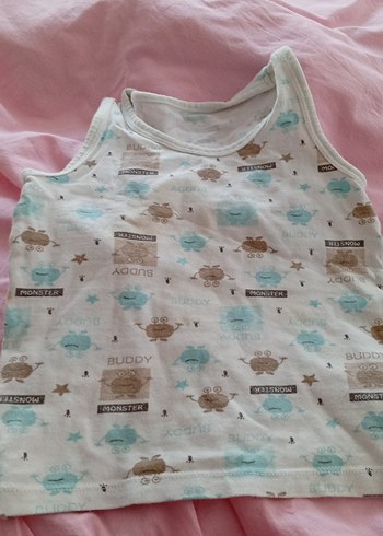 Baskılı Çocuk Atlet Beyaz - Görsel 2