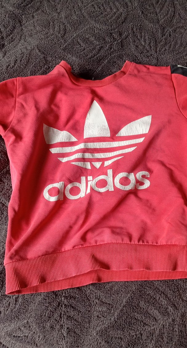 Kız Çocuk Kırmızı Adidas Sweatshirt - Görsel 2