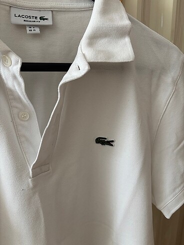 m Beden beyaz Renk Lacoste Polo Yaka tişört