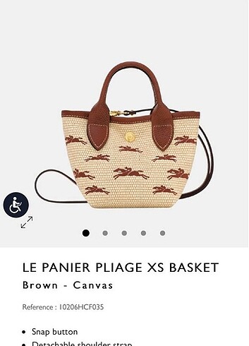Longchamp panier pliage xs