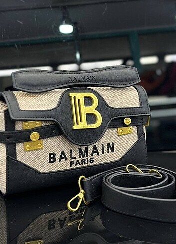  Beden siyah Renk Balmain B-BZ askılı çanta 