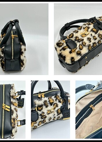 Miu Miu Miu Miu leopar kol çantası
