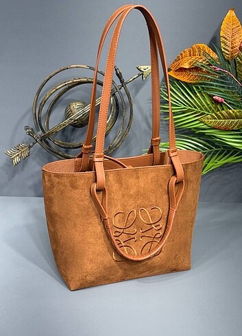  Beden kahverengi Renk Loewe Anogram tote bag
