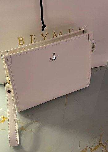 Beden Beymen Siyah Deri Fermuarlı Kadın Clutch