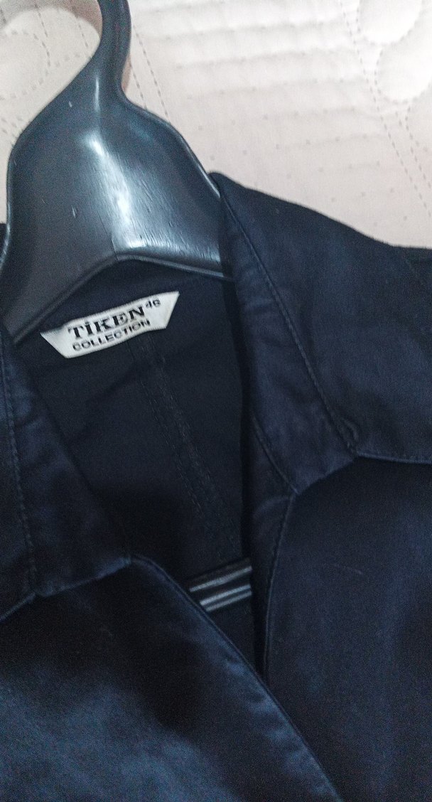 Düğmeli Siyah Midi Goth Elbise - Görsel 4