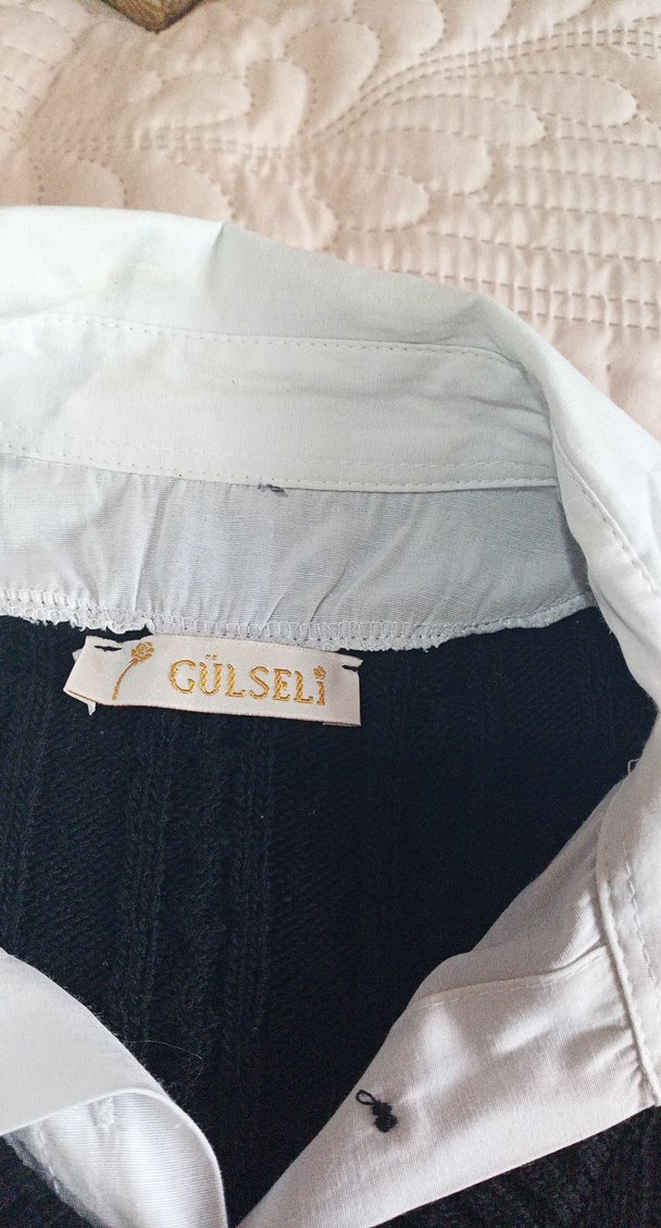 Pamuk Triko Gömlek Kombinli Kadın Kazak - Görsel 2