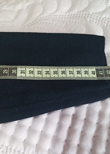 Siyah Simli Uzun Kollu Triko Elbise - Görsel 6