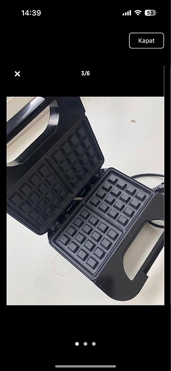  Beden Waffle makinesi