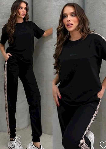 guess şerit detaylı eşofman takımı