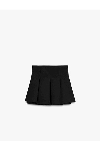 Siyah Pilili Mini Etek