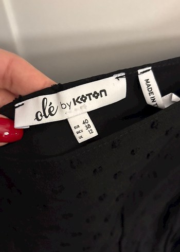 Siyah Keten Drapeli Mini Bluz - Görsel 3