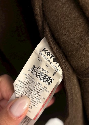 Kahverengi Kemerli Uzun Kadın Kaban - Görsel 6