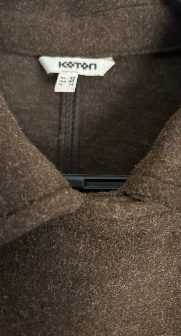 Kahverengi Kemerli Uzun Kadın Kaban - Görsel 5