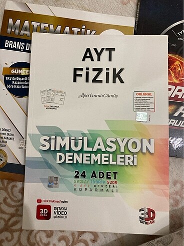 3D yayınları ayt fizik denemesi