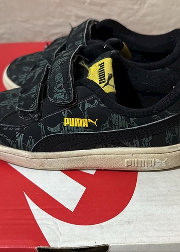 Erkek Çocuk Siyah Baskılı Cırtlı Spor Ayakkabı - Görsel 2