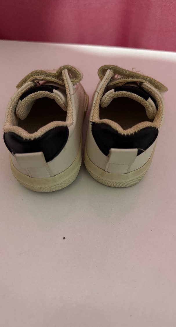 Beyaz Erkek Çocuk Cırt Cırtlı Spor Ayakkabı - Görsel 3