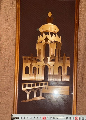 Altın Renkli Kule Temalı Tablo - Görsel 4